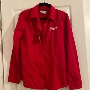 Elevate Milwaukee long sleeved button down shirt